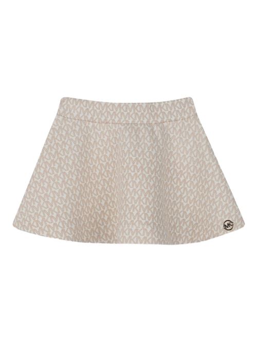 Completo bambina Michael Kors crema con t-shirt e gonna Michael Kors Kids | R30547190